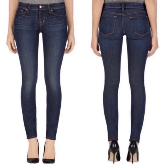 J Brand Ignite Dark Blue Denim Skinny Jeans Stretch Indigo Hue Sz 27 - Picture 8 of 15